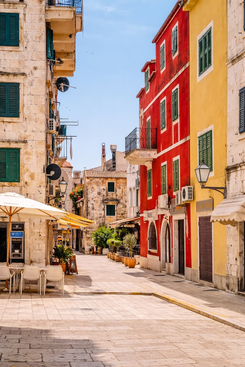Winding coastal road on the Dalmatian Coast road trip between Dubrovnik and Split