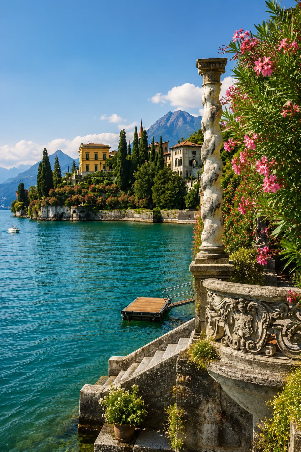 Lake Como at sunset, the lake these alternatives are measured against