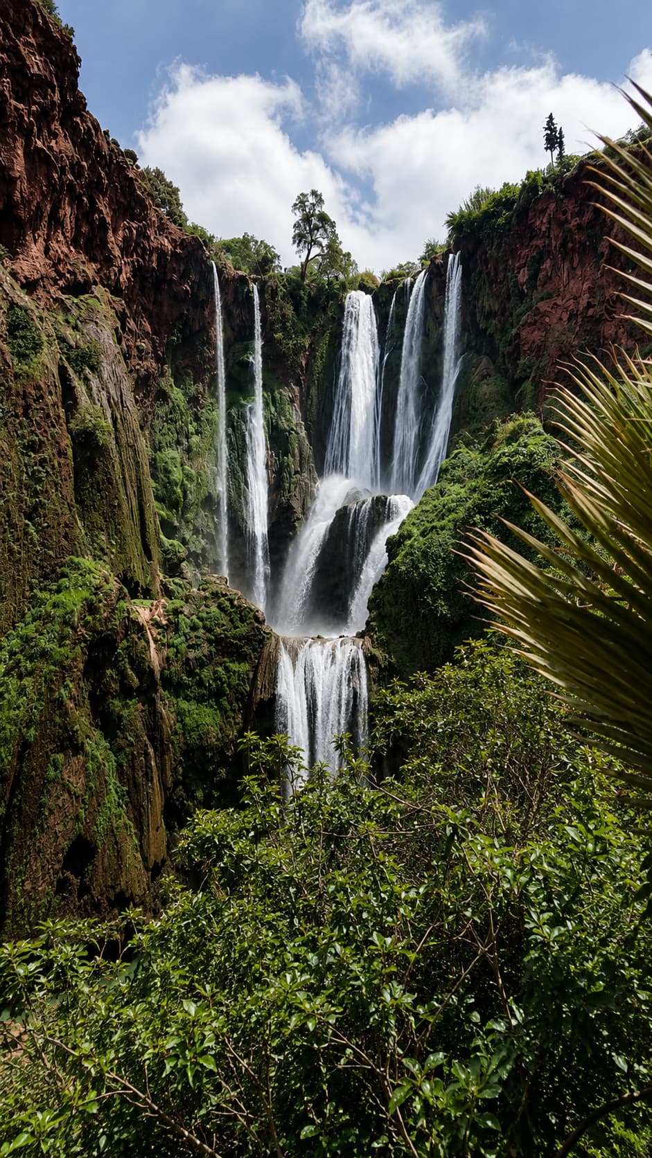 Ouzoud waterfalls Morocco in spring — the best time to visit Morocco for lush green scenery